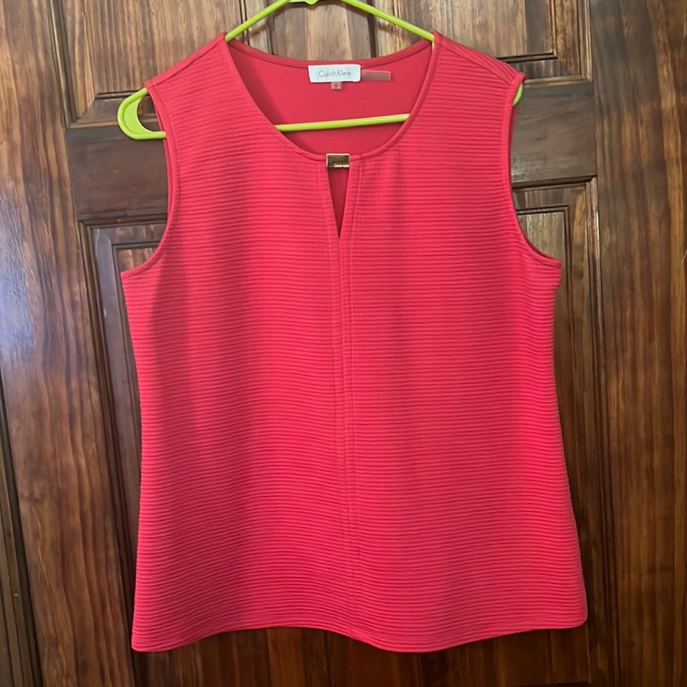 Pink Sleeveless Dress Top